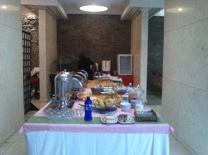 Frühstücksbuffet im Hotel Tuzla